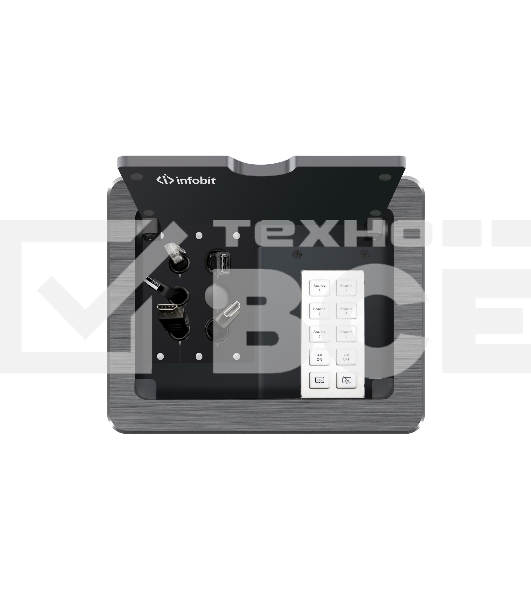 Панель управления Infobit [iControl K10-UK] 10-конпочная 1 х LAN (RJ45, PoE), 1 х RS232