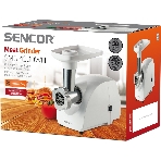 Мясорубка электрическая Sencor SMG 4200WH белый, 500 Вт, 0.5 кг/мин, защита от перегрузки, насадки - 3, фото2