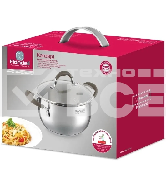 Кастрюля с/кр 20 см 3,3 л Konzept Rondell RDS-1229