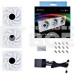 Вентилятор для корпуса Lian-Li Uni Fan TL 120 LCD ARGB G99.12TLLCD3W.00 белый 120мм 1900rpm 27db 7-pin, фото4