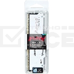 Оперативная память Kingston Fury Beast, DDR5, 16GB (1x16GB), 5200MHz, CL36, с радиатором, RGB, белый, фото2