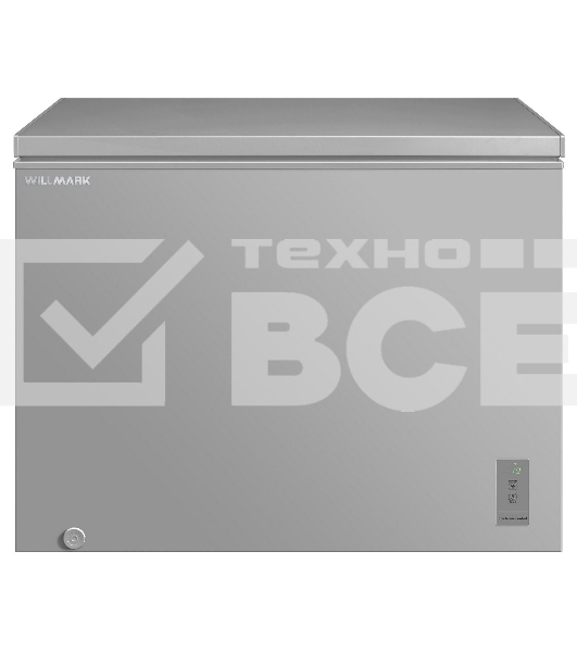 Морозильный ларь Willmark CF-390IDG серый, 293л