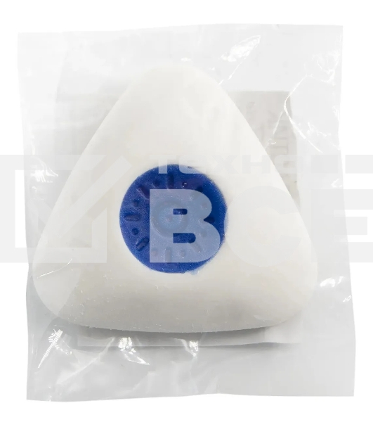 Ластик Silwerhof Trio 181152 треугольный 40х40х10мм каучук термопластичный белый пластиковая сердцевина