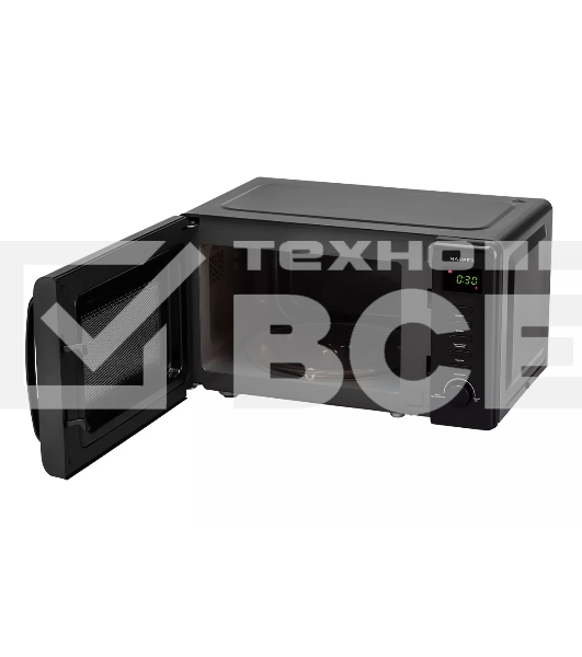 Микроволновая печь Harper HMW-20ST02 черный, 20 л, 700 Вт, переключатели - поворотный механизм/кнопки