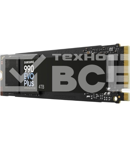 Накопитель SSD Samsung 990 EVO Plus, 4 ТБ, M.2 2280, PCIe 4.0 x4, NVMe 2.0, R/W 7250/6300