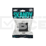 Выключатель 3-кл. IEK SKANDY SK-V11G 10А графит SK-V30-0-10-K53, фото6