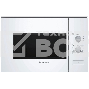 Микроволновая печь встраиваемая Bosch BFL 520MW0 белый, 20 л, 800 Вт, переключатели - поворотный механизм