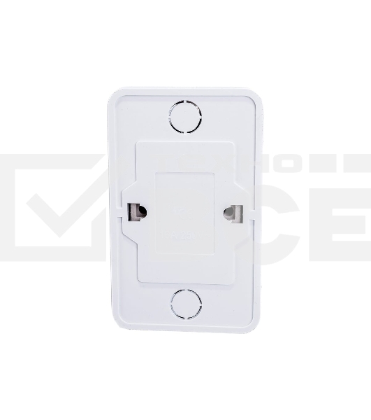 Розетка 2-м BOLLETO с заземл. накл. 7128 бел. ASD / IN HOME 4680005959839