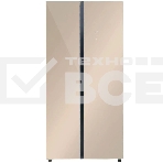 Холодильник LEX LSB520GlGID золотистый двухкамерный 286/174 л морозилка сбоку, No Frost, Side-by-Side, фото 1