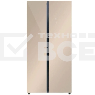 Холодильник LEX LSB520GlGID золотистый двухкамерный 286/174 л морозилка сбоку, No Frost, Side-by-Side