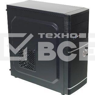 Компьютерный корпус Accord ACC-B301 черный без БП ATX 3x120mm 2xUSB2.0 2xUSB3.0 audio