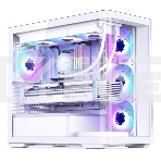 Корпус без блока питания JONSBO D300, Mini-Tower, TG, no fan, 2xUSB-A 3.2 + 1xUSB-C 3.2, mATX, mITX White, фото38
