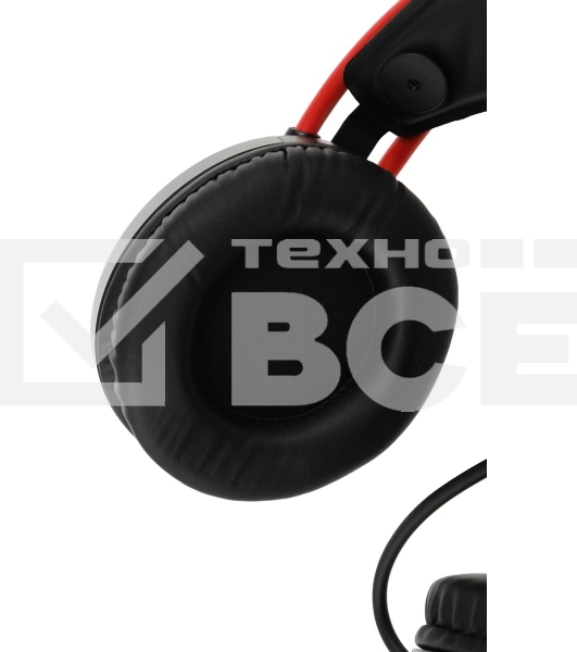 Наушники с микрофоном A4Tech Bloody G200S черный/красный 2м мониторные USB оголовье (G200S USB/ BLACK +RED)