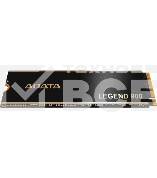 Накопитель SSD ADATA LEGEND 900, 2000Gb, PCIe 4.0 x4, 2280, NVMe, R/W 7000/5400, с радиатором