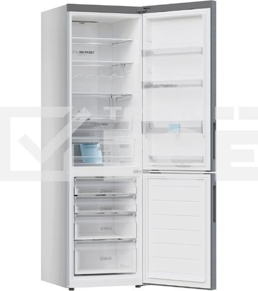 Холодильник Haier C2F637CXRGU1 нержавеющая сталь, двухкамерный, 278/108л, морозилка снизу, No Frost