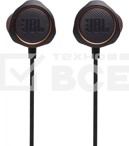 Наушники JBL Quantum 50 (накладные), черный Сопротивление 16 Ом, силиконовые вкладыши трех размеров, вес 21.5г, цвет черный