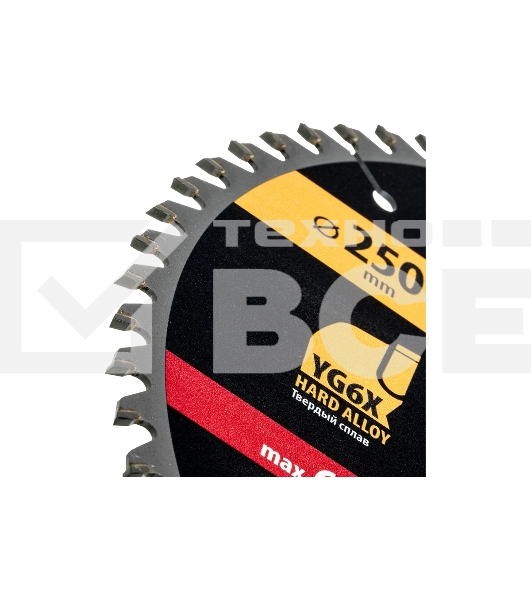 Пильный диск по дереву Denzel ф250 х 32 мм, 60 зубьев 733617