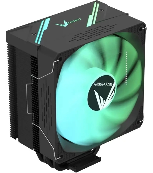 Устройство охлаждения(кулер) Formula Ice Burg ARGb Soc-AM5/AM4/1200/1700/1851 черный 4-pin 17-34dB Al+Cu 170W 552gr Ret (ICE BURG ARPW 4P BK)