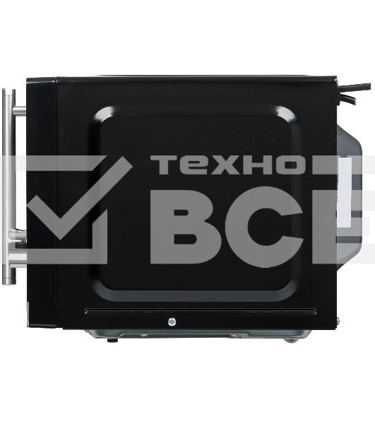 Микроволновая печь Hyundai HYM-D3005 черный/стальной, 20 л, 700 Вт, переключатели - кнопки, электронный поворотный механизм