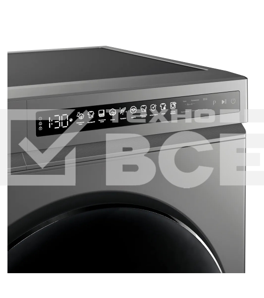 Стиральная машина Kuppersberg, отдельностоящая, глубина 62 см, 10 кг, 10 программ, 1200 об/мин, инверторный двигатель, отложенный старт, самодиагностика, замачивание, LED дисплей, сенсорное управление, энергоэффективность А+++, цвет серый