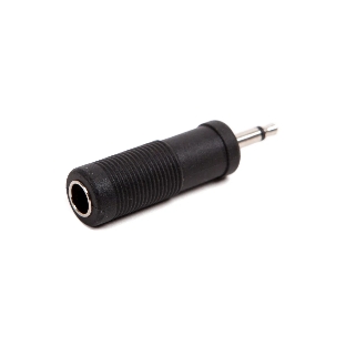 Переходник моно Jack 1/4' (F) - моно Jack 1/8 (M) FORCE CFC-001 пластик черного цвета