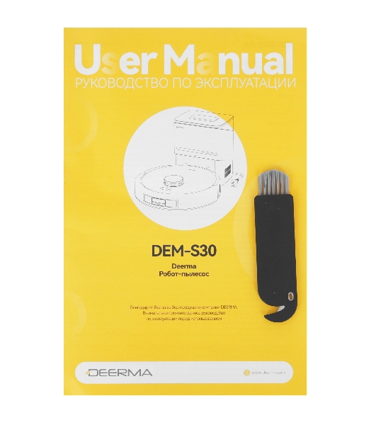 Робот-пылесос Deerma DEM-S30 черный, 2600 мAч Li-Ion, уборка влажная/сухая, пылесборник контейнер 0.26 л