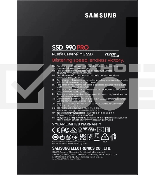 Накопитель SSD Samsung 2TB M.2 2280 990 PRO MZ-V9P2T0B/AM