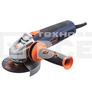 Шлифмашина угловая MAX-PRO MPAG750/115Q 750 Вт, 12000об/мин, быстрозажимной кожух 115мм, антивибрационная ручка, 1,6 кг, дополнительные щетки, кор.