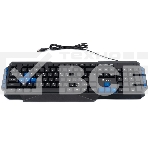 Клавиатура Oklick 750G FROST WAR проводная, USB, черный/синий, фото5