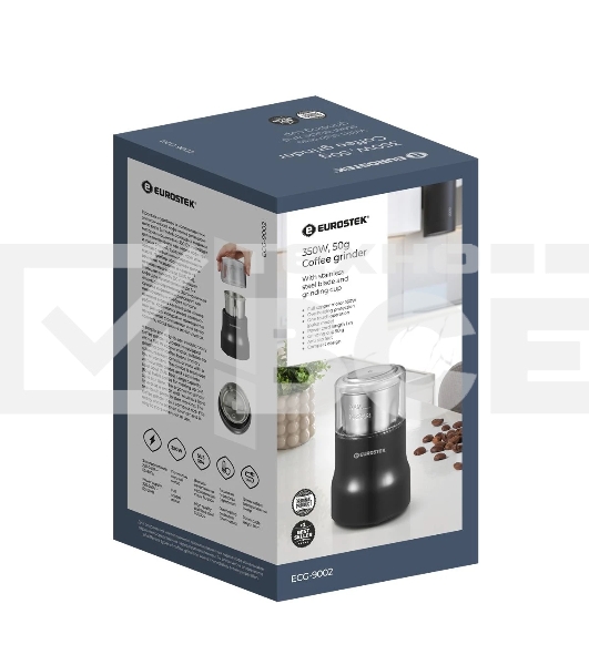 Кофемолка Eurostek ECG-9002 350 Вт, 50 гр, черный