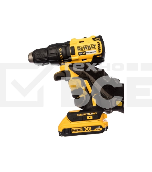 Аккумуляторная безударная бесщеточная дрель - шуруповерт XR DEWALT DCD777D2T-QW