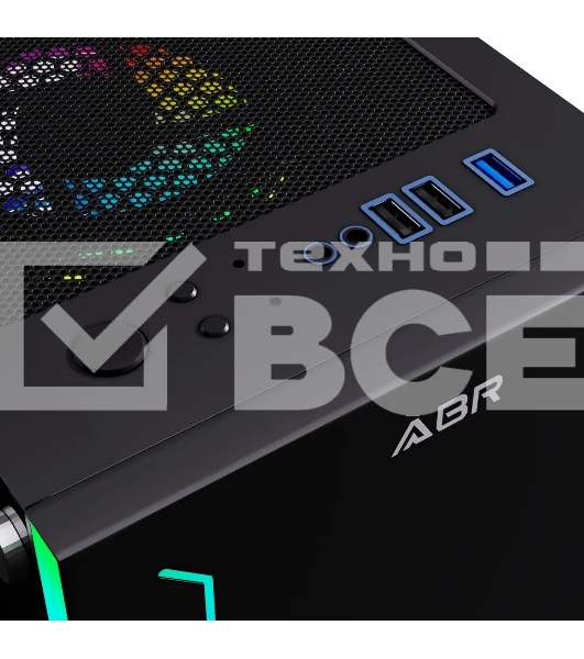 Компьютерный корпус ABR Robin I (1*USB 3.0, 2*USB 2.0, HD Audio, 3xRGB Fan, ATX, Micro-ATX)