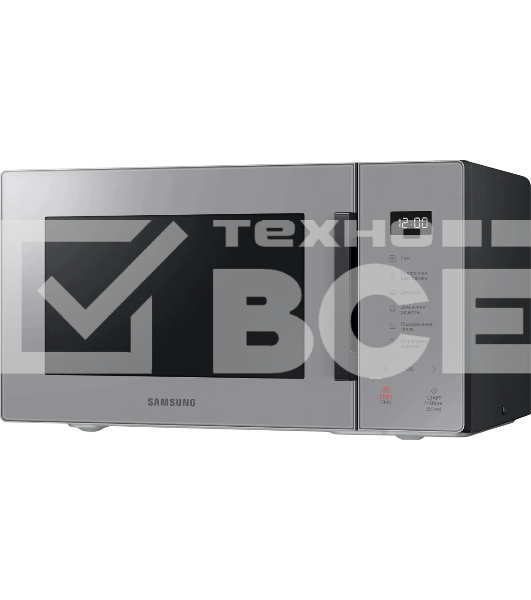 Микроволновая печь Samsung MS23T5018AG/BW серый, 23 л, 800 Вт, переключатели - сенсор