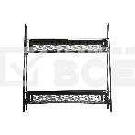 Этажерка настольная двухуровневая Mallony L’ordine Nero, 31,5*17*33 см, фото5