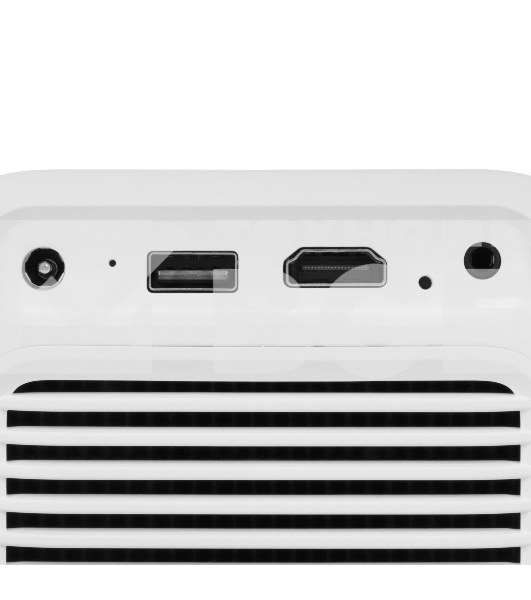 Проектор Wanbo Projector Dali 1 белый (LCD, 1280x720, 350Lm, 1.1:1, 1500:1, Smart TV, Android 9.0, 1+8Gb, HDMI, USB, Wi-Fi, BT) (6970885350542)