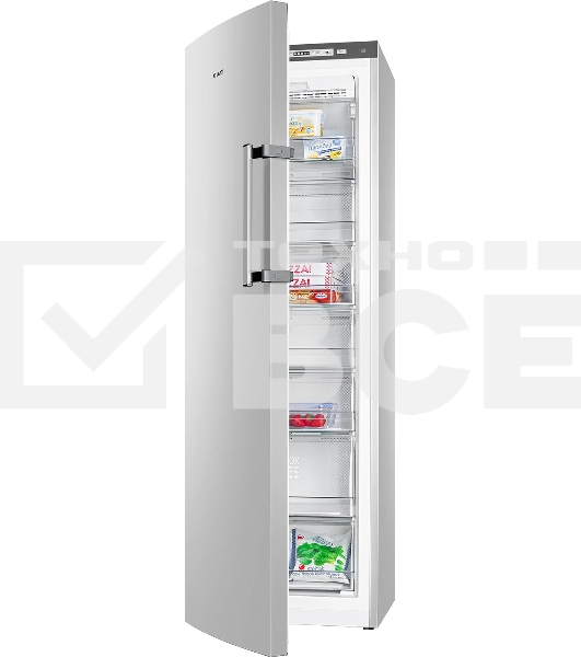 Морозилка ATLANT 7606-182 N, серебристый, 278л, 8 ящкиов