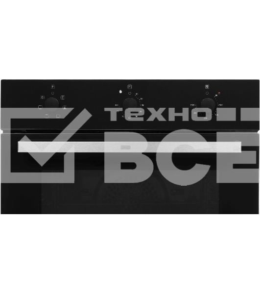 Духовой шкаф Электрический Hyundai HEO 6631 BG черное стекло