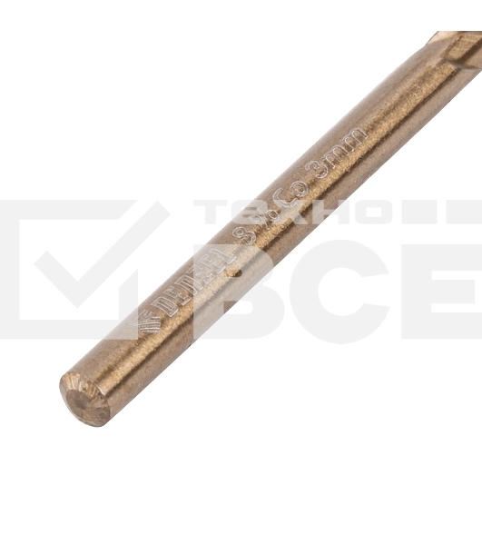 Сверло по металлу Denzel 3 мм, HSS Co-8%