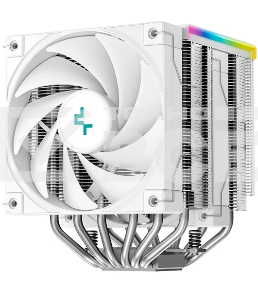 Кулер для процессора DEEPCOOL AK620 DIGITAL SE WH LGA20XX/1700/1200/115X/AM5/AM4 (9шт/кор, TDP 260W, PWM, DUAL Fan 120мм, 6 тепл. трубок, ARGb, белый) RET (R-AK620-WHADMN-GJD)