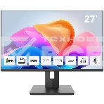 Монитор 27' Aiwa MQ274A IPS 2560x1440, 100 Гц, 4 мс, 16:9, 300 кд/м², HDMI 2.0, DP 1.2, USB-C (15 Вт), 3.5 Jack, динамики (2x3 Вт), FreeSync, G-Sync, черный, фото 1