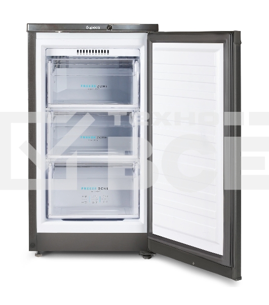 Морозильная камера Бирюса W412 графит, 80л, 3 ящика