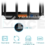 Роутер TP-Link Archer AX73 AX5400 Dual Band Wireless Gigabit Router, 1.5 GHz Tri-Core CPU, 1 GE WAN + 4 GE LAN ports, 1× USB 3.0 Port, support 1024-QAM, OFDMA, MU-MIMO, Airtime Fairness, Beamforming, 160MHz Channel Width, come with HomeShieldTM, support R, фото9