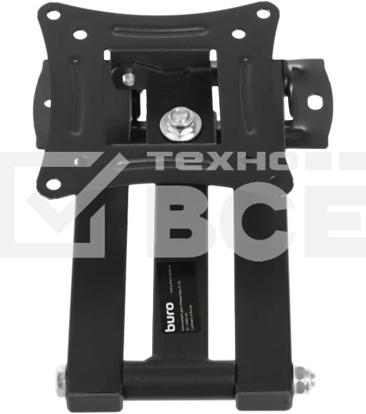 Кронштейн для телевизора Buro FL2S черный, 15'-29' макс. 12 кг, настенный, поворотно-выдвижной и наклонный