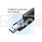 Кард-ридер Vention CLKB0/черный/SD,SDHC,SDXC,TF,micro-SD,micro-SDXC,miсro-SDHC/USB 3.0/Type C/OTG/пластик, фото3