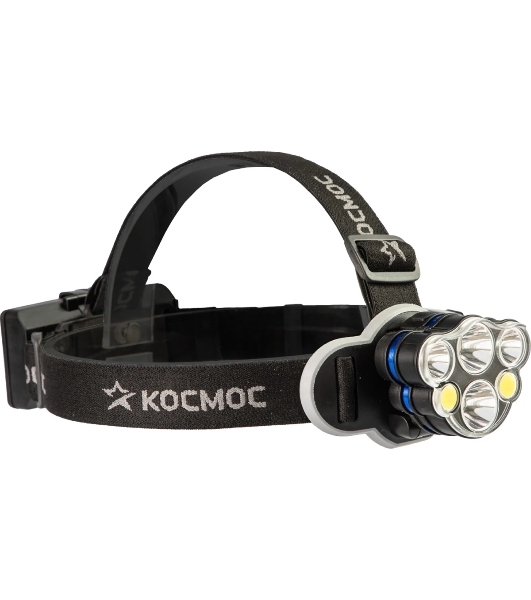 Фонарь налобный аккумуляторный КОСМОС KOC852Lit черный