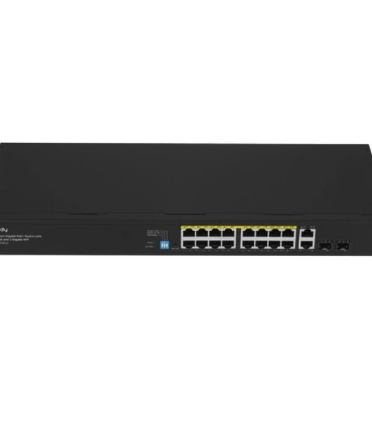 Коммутатор Cudy GS1018PS2, 16×1 Гбит/с, 2×1 Гбит/с Combo (RJ-45/SFP), 2×1 Гбит/с SFP