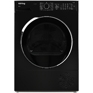 Сушильная машина Korting KD 60HP109 N черный, 10 кг, сушка - конденсационная, программ - 15, 59.6 x 84.5 x 63.9 см