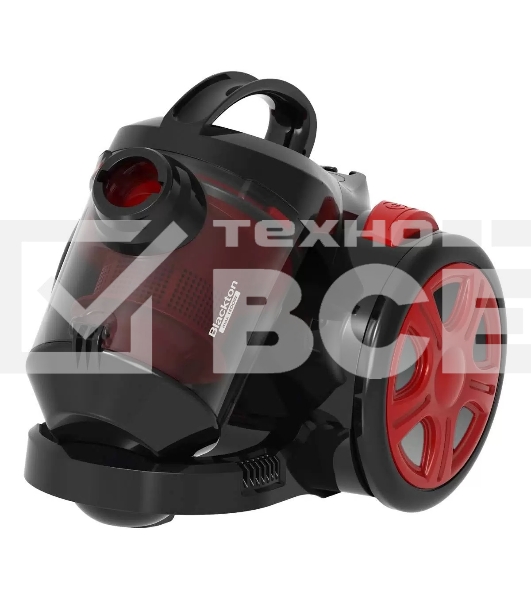 Пылесос Blackton VC1802B серый/красный, 350 Вт, сухая уборка, пылесборник контейнер 2 л