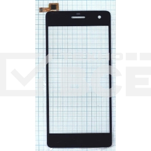Сенсорное стекло (тачскрин) для Micromax Canvas Knight A350, черное
