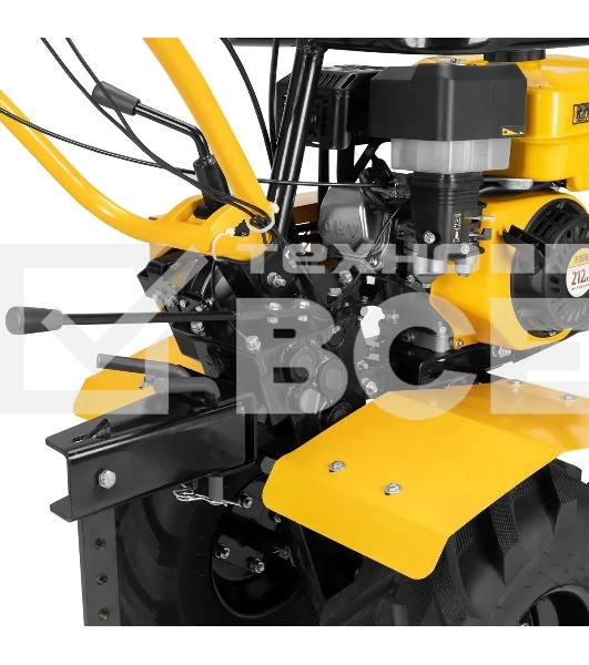 Мотоблок Denzel DPT-470S-PRO, 7 л.с., ремен.сцеп, фрез 3х4, ШОМ, передачи 4В/2Н